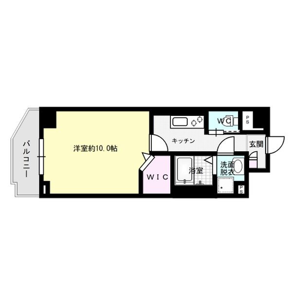 エルグランド二日市 401号室 間取り