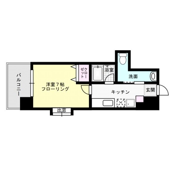アソシアグロッツォ薬院サウスシーン 間取り