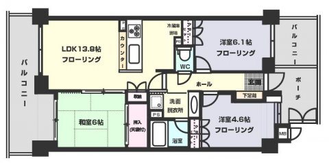 原パークホームズ 間取り