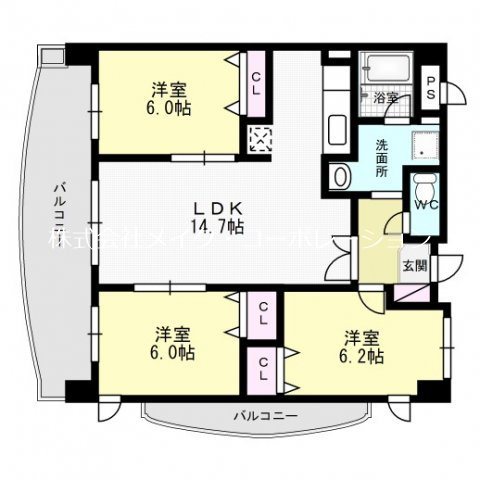 シャルドーネ石丸 間取り