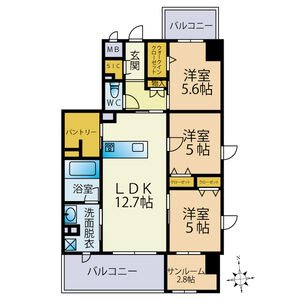 グランタイム都町 間取り