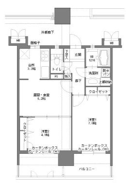 アクタス博多Ｖタワー 間取り