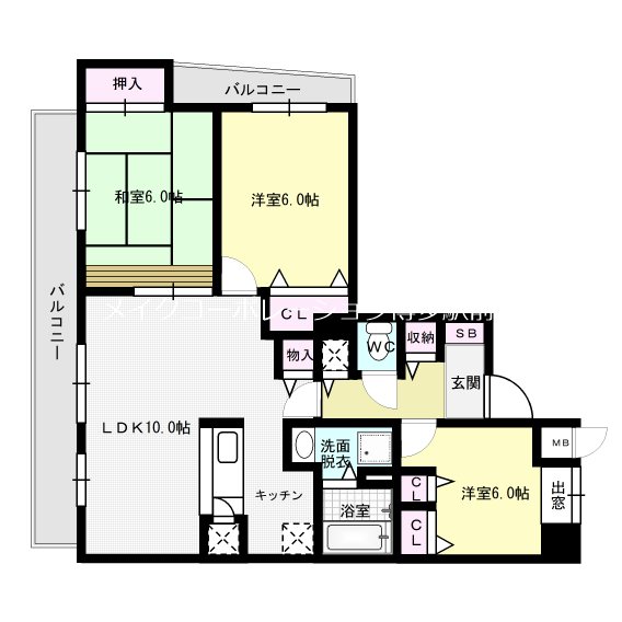 グランシャリオ高宮 間取り