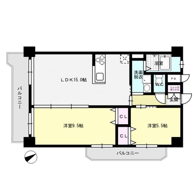 大神第3ビル 501号室 間取り
