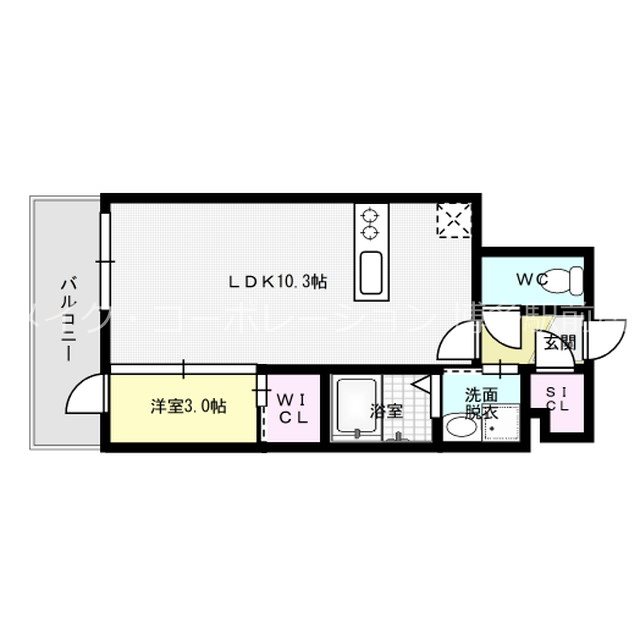 ソレイユルヴァン博多駅南 間取り