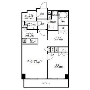 ザ・パークハウス福岡タワーズEAST 間取り