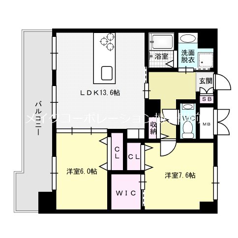 PRADO OHASHI 間取り