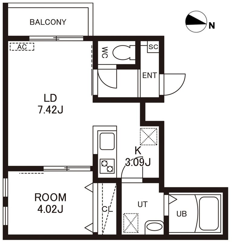（仮称）Cherim竹下Ⅱ 間取り