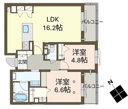 シャーメゾン光 間取り