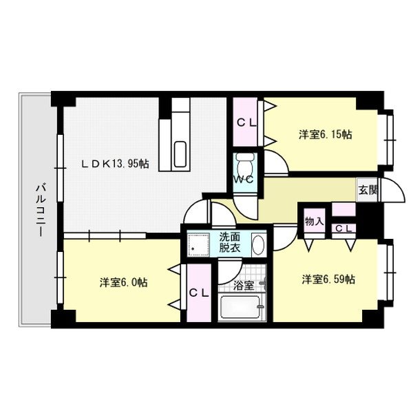 フォレスト離宮若久 間取り