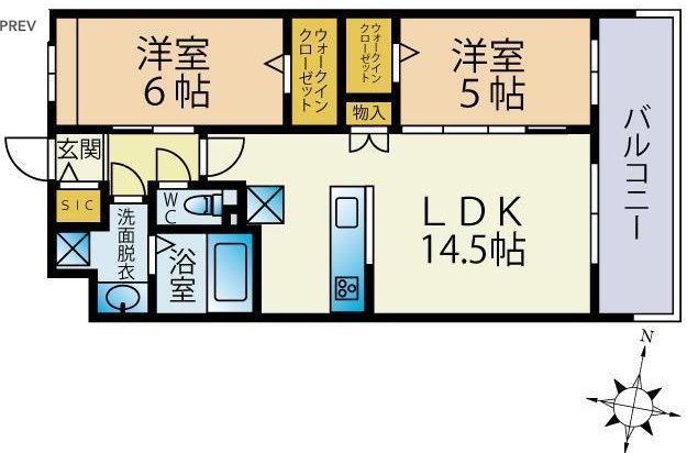 ビーコンヒル田島 間取り