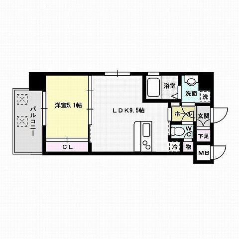 ラファセエクセレンシア呉服町 間取り