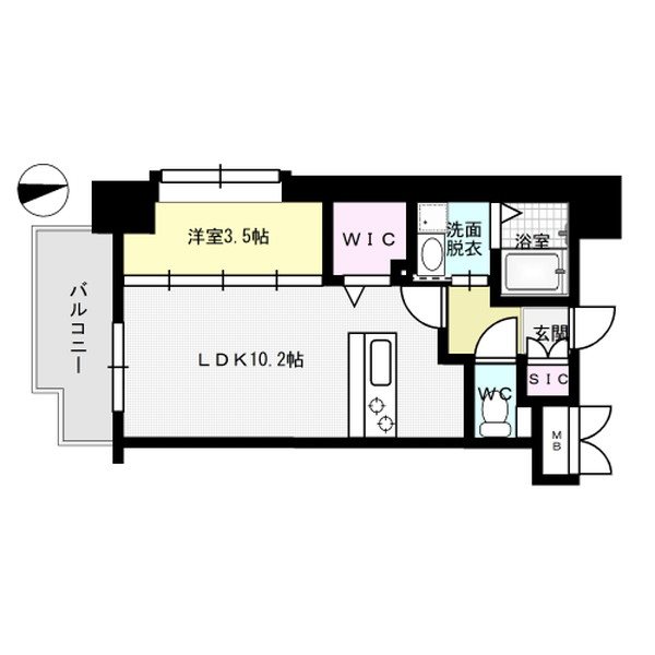 エスペランサ天神EAST 間取り