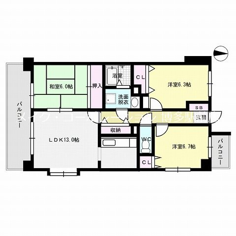 アマール竹下 間取り