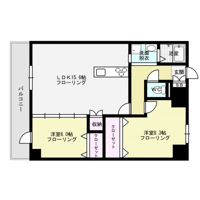 フェリセステージ梅光園 間取り