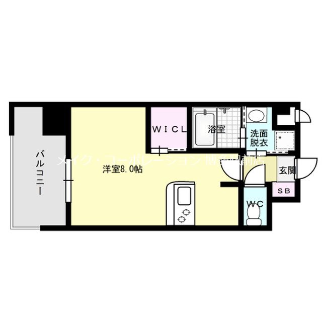 エンクレスト博多駅南STREET   間取り