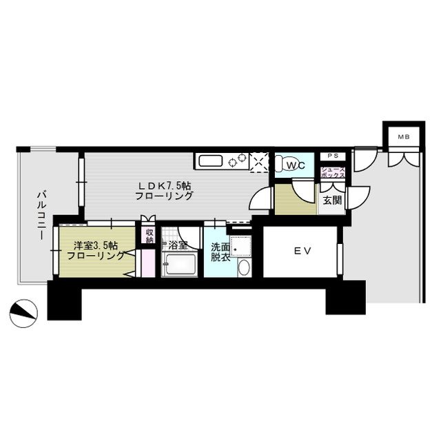 アクタス薬院テラス  間取り