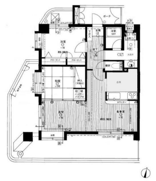 ライオンズマンション筑紫丘 間取り