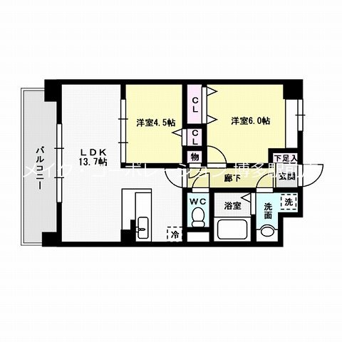 SEIZAN箱崎駅前 間取り