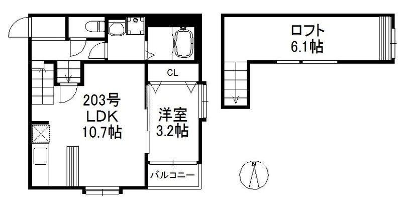 GOLD Ｋ姪浜３~ネット無料~ 間取り