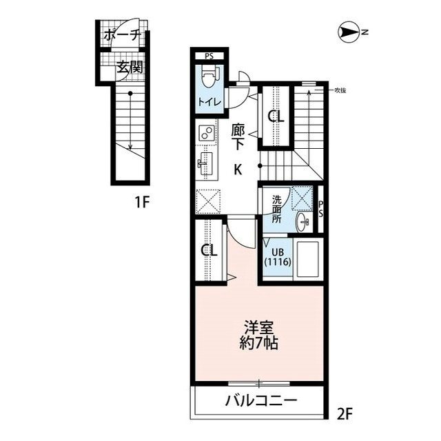 サンフェリーチェ　福大前 間取り