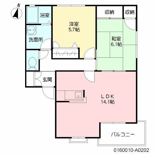 コートヴェール南片江Ⅰ　A棟  間取り
