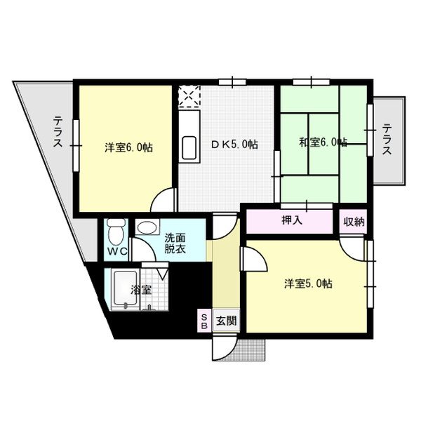 ハイツボナンザ 103号室 間取り
