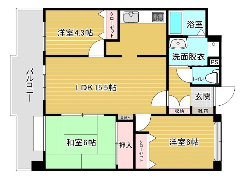 西新中央パークマンション 間取り