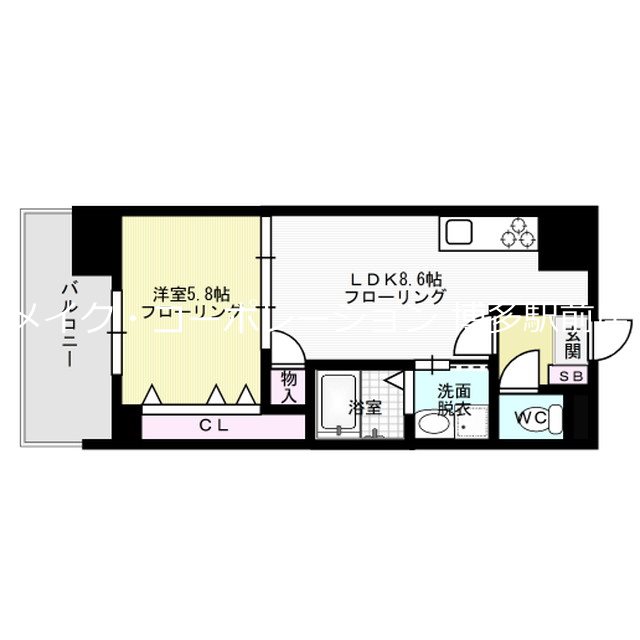 Pond Mum HAKATA 間取り