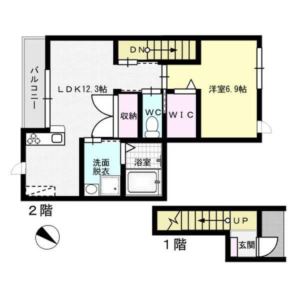 ユートピア博多 203号室 間取り