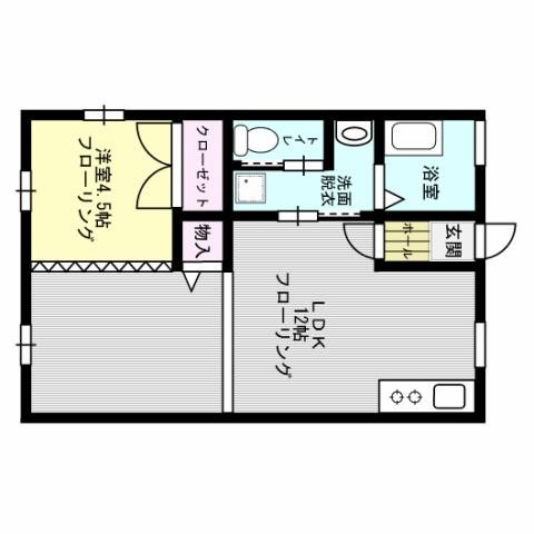 双葉ハイツ 102号室 間取り