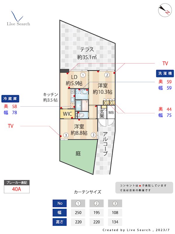 ラクレイス西新レジデンシャルタワー 間取り