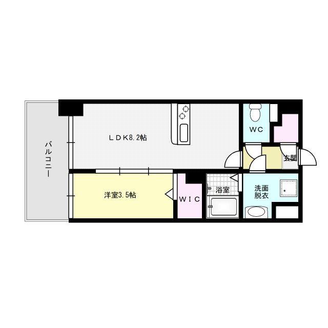 ルヴェ ドゥ ソレイユ 403号室 間取り