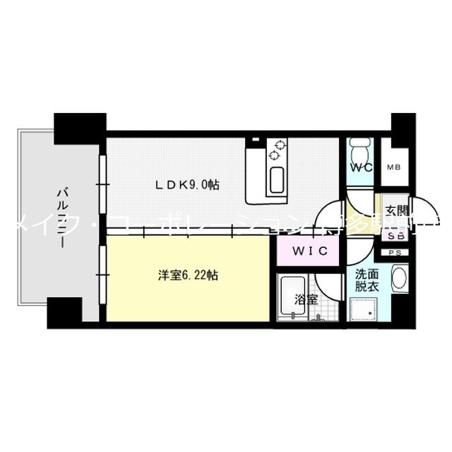 ラフィーネ博多駅前 間取り