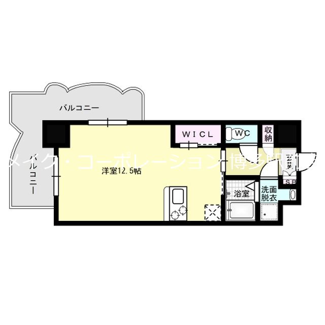 ロイヤル博多駅前 間取り