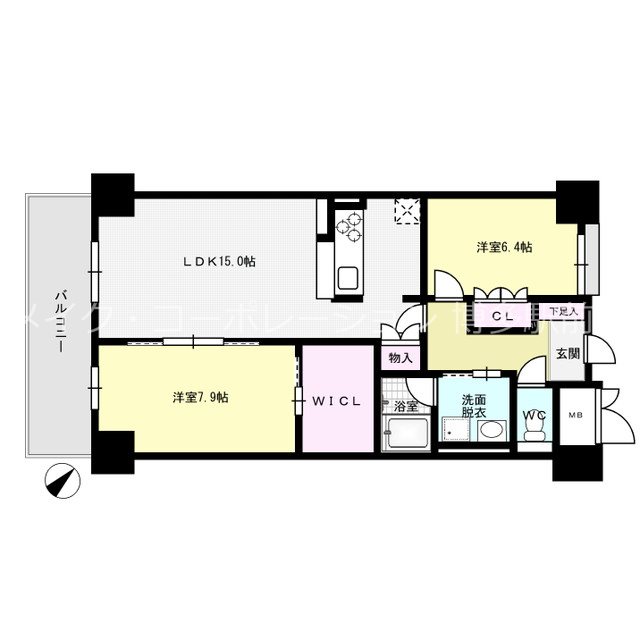 シャーメゾンステージ博多 間取り