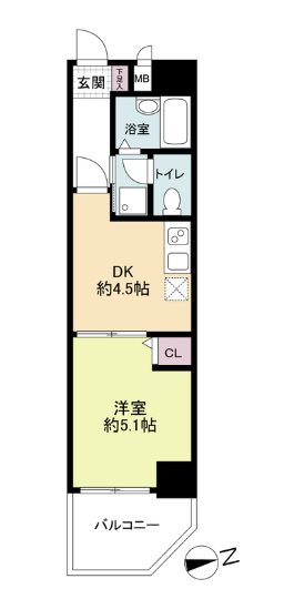 レジディア博多 間取り