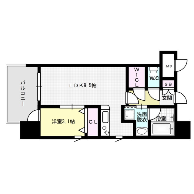 エンクレスト大博通りAPEX 間取り