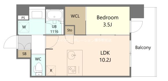 リーフル博多 間取り