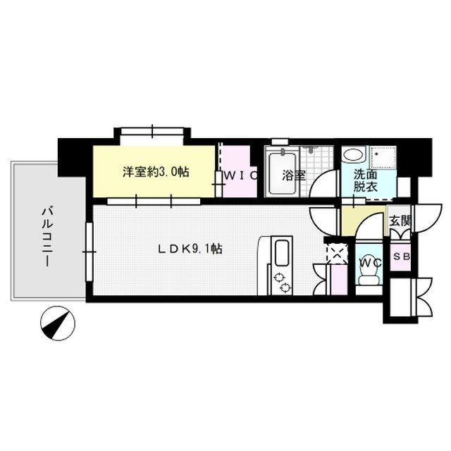 サニークレスト東比恵Ⅱ 間取り