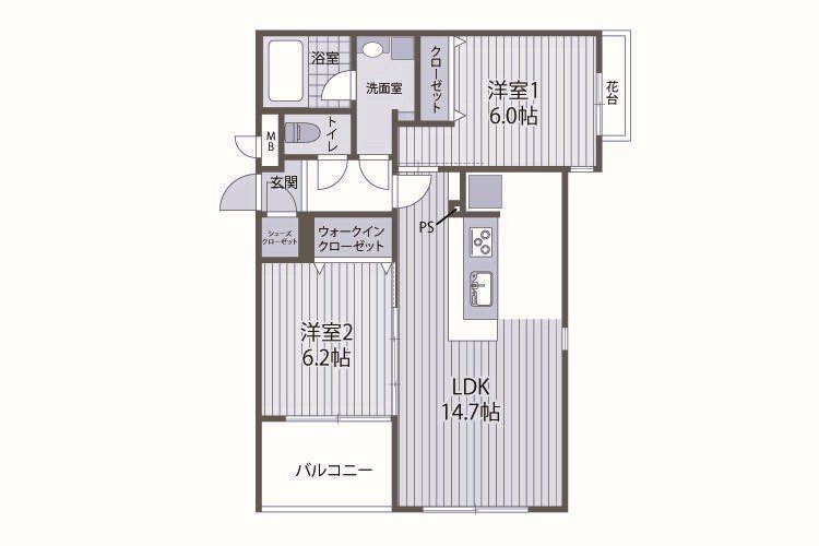 HEIRESS HIRAO 間取り