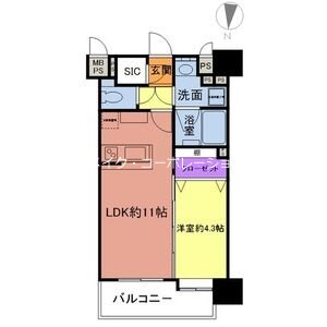プレスタイル大濠公園 間取り