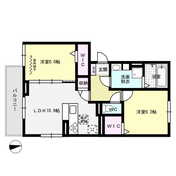 Gentiana scabra 101号室 間取り