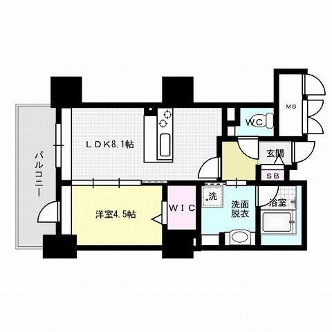 リーブル博多駅前 間取り