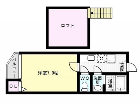 エクセリーヌ別府Ⅱ 間取り