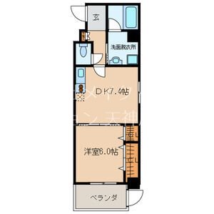 アジリア大濠ウェスト  間取り