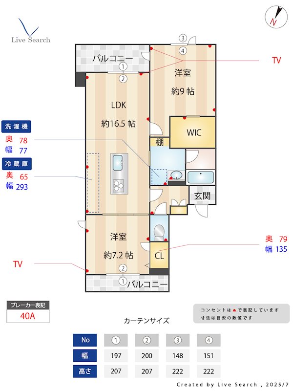 FORENA TERRACE大橋 間取り