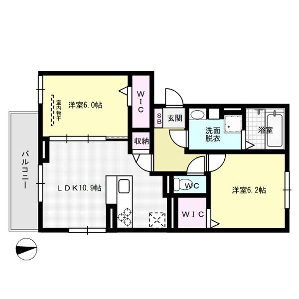 Gentiana scabra 301号室 間取り