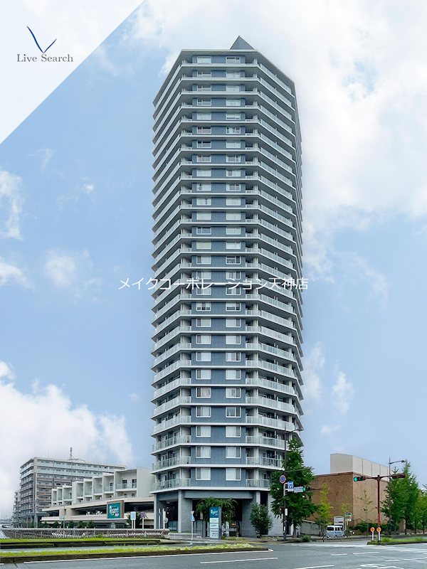 ラクレイス西新レジデンシャルタワー 外観