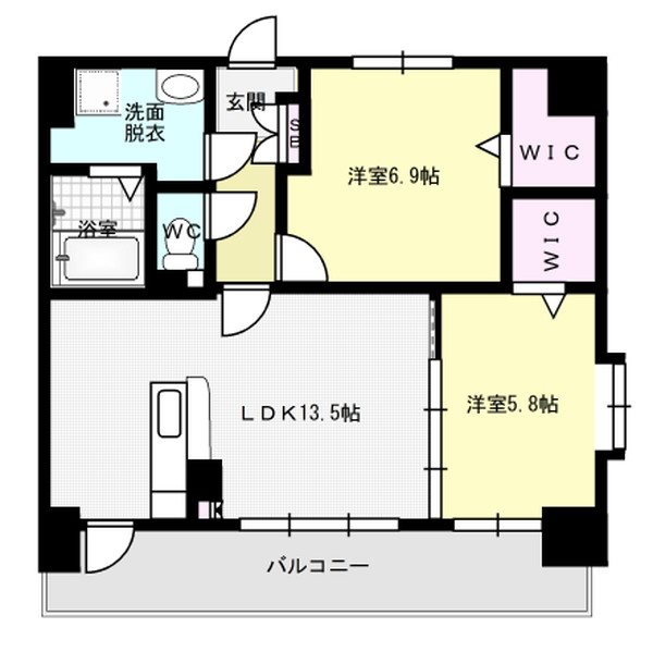 ルミエール箱崎駅前 間取り